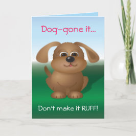 Tarjeta del día de San Valentín del perrito