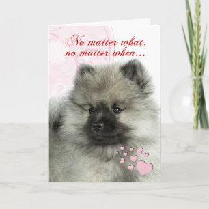 Tarjeta del día de San Valentín del perrito del