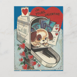Tarjeta del día de San Valentín del perrito del