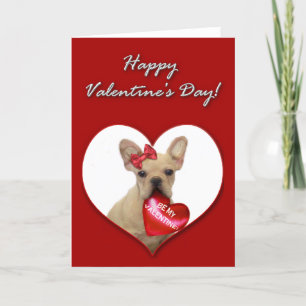 Tarjeta del día de San Valentín del perrito del
