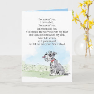 Tarjeta del Día de San Valentín del perro