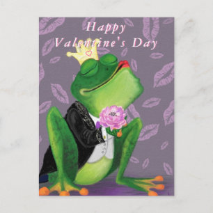 Tarjeta del Día de San Valentín del Príncipe Rana 