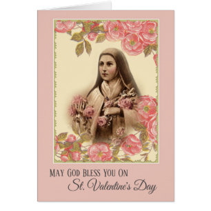 Tarjeta del día de San Valentín del St. Teresa