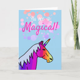 Tarjeta del día de San Valentín del Unicornio del