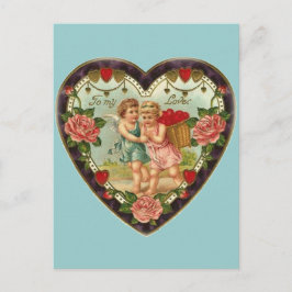 Tarjeta del día de San Valentín del Victorian a mi