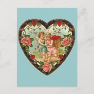 Tarjeta del día de San Valentín del Victorian a mi
