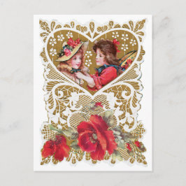 Tarjeta del día de San Valentín del Victorian del