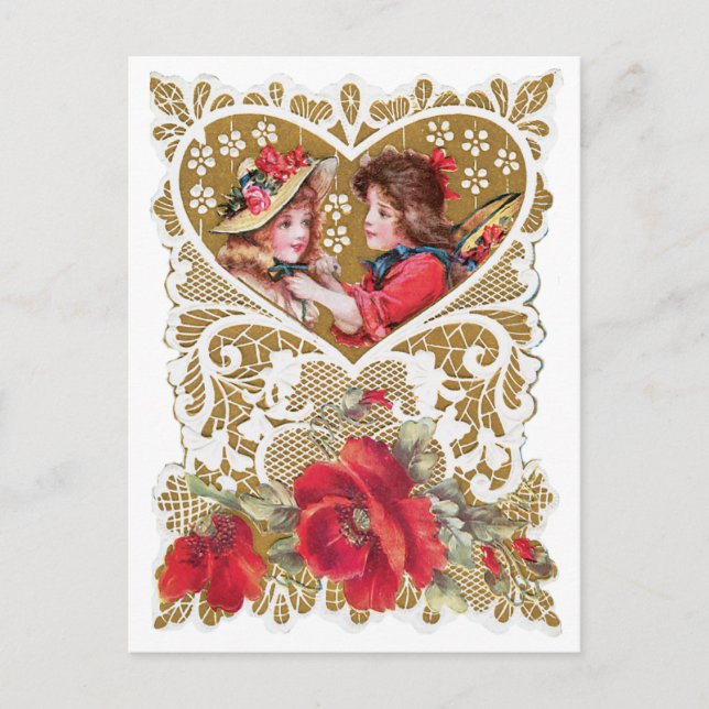 Tarjeta del día de San Valentín del Victorian del (Anverso)