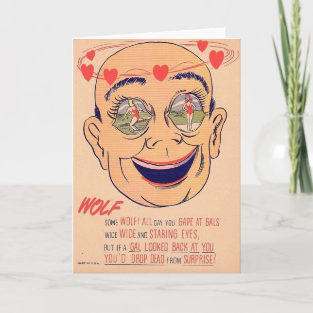 Tarjeta del día de San Valentín del vinagre del (Anverso)