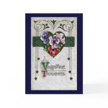 Tarjeta del día de San Valentín del vintage de las