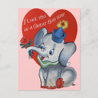 Tarjeta del día de San Valentín del vintage para