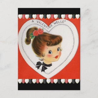 Tarjeta del día de San Valentín del vintage para