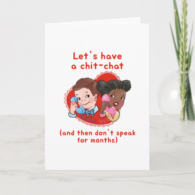 Tarjeta del día de San Valentín divertida (Anverso)