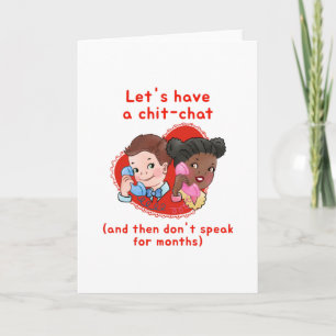 Tarjeta del día de San Valentín divertida