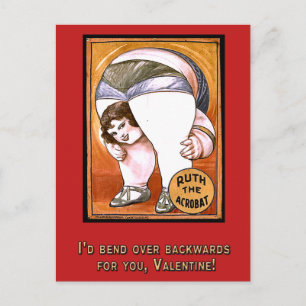 Tarjeta del día de San Valentín divertida con arte
