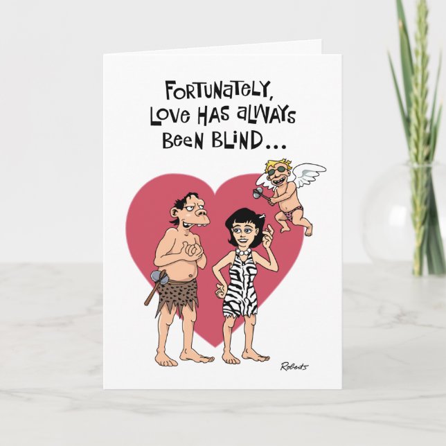 Tarjeta del día de San Valentín divertida del (Anverso)