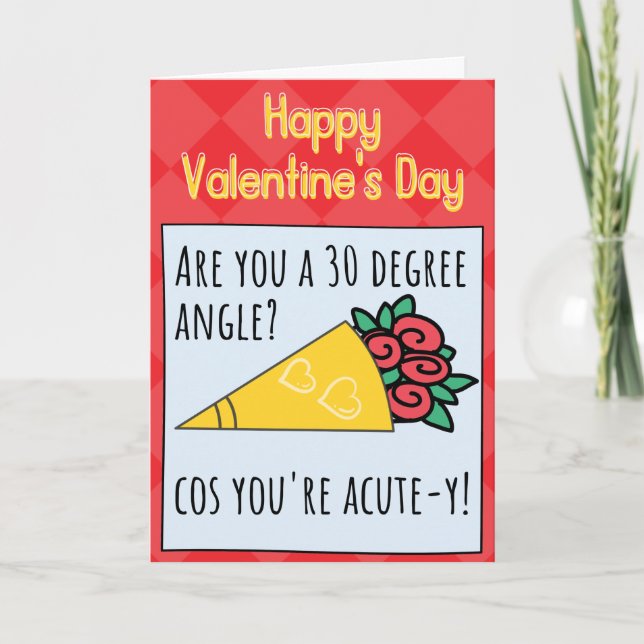 Tarjeta del Día de San Valentín divertida y aguda  (Anverso)
