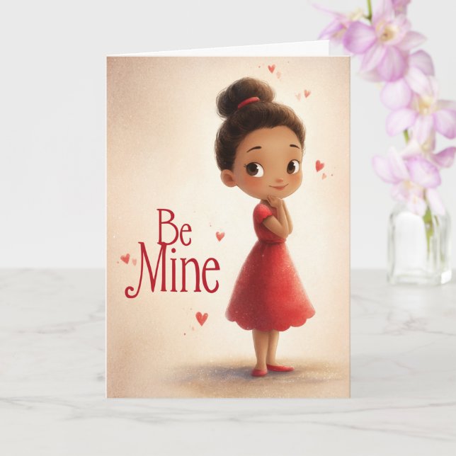 Tarjeta del Día de San Valentín Donde Descansa Mi  (Orquídea)