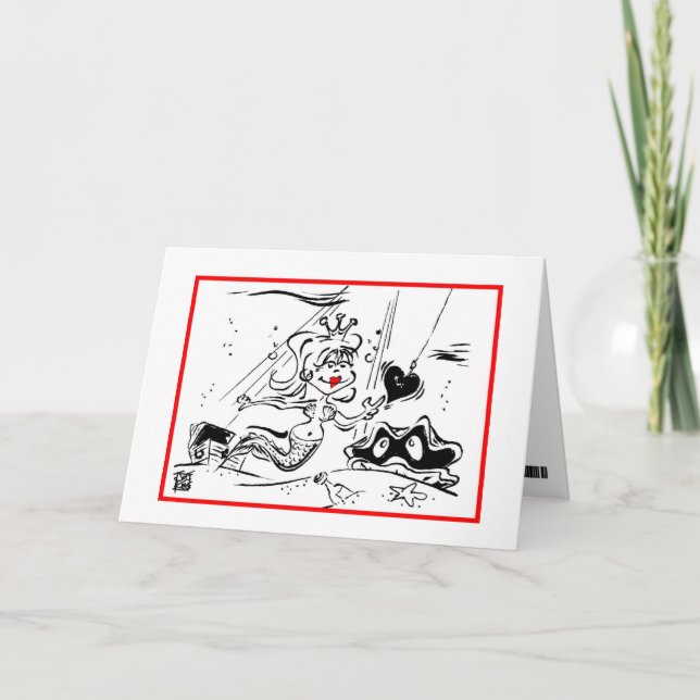 Tarjeta del día de San Valentín: EL "GANCHO, LÍNEA (Anverso)