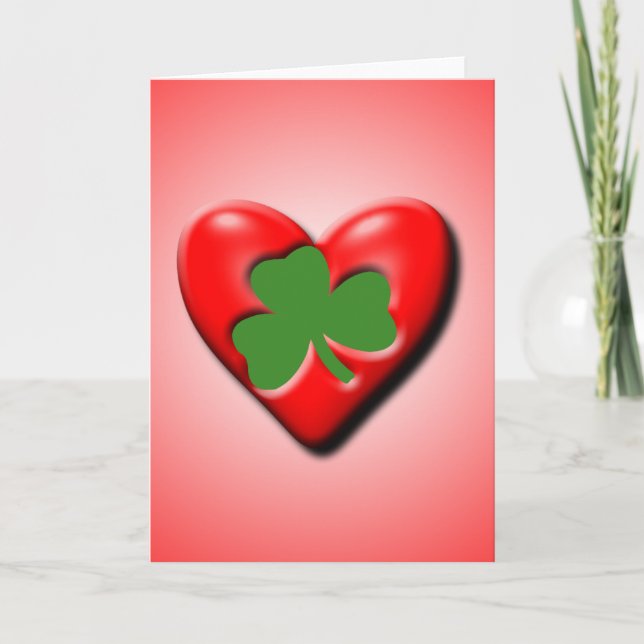 Tarjeta del día de San Valentín irlandesa (Anverso)