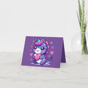 Tarjeta del Día de San Valentín Kawaii Cute
