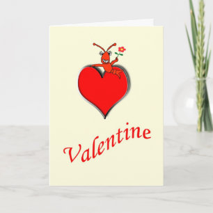 Tarjeta del día de San Valentín linda del corazón