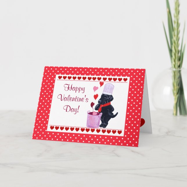Tarjeta del día de San Valentín negra de la (Anverso)