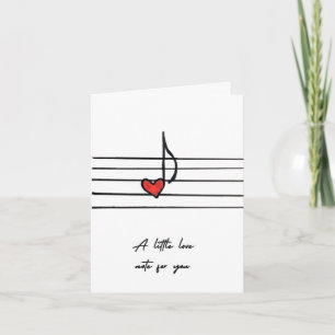 Tarjeta del Día de San Valentín Nota de Amor