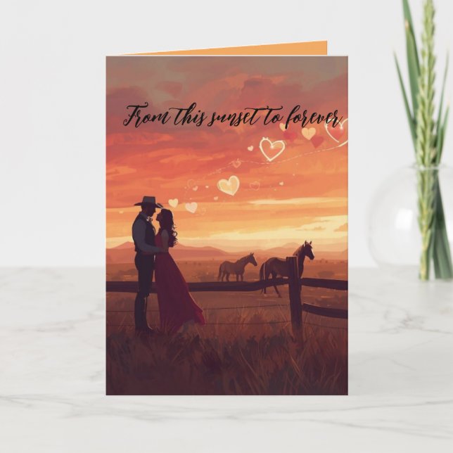 Tarjeta del Día de San Valentín occidental (Anverso)