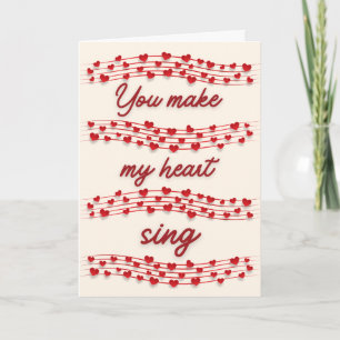 Tarjeta del Día de San Valentín para Amante de la