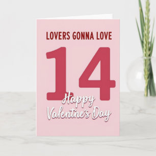 Tarjeta del Día de San Valentín para Amantes que s