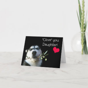 Tarjeta del Día de San Valentín para hija, linda y