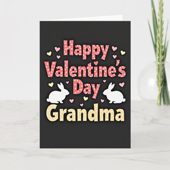 Tarjeta del Día de San Valentín para la Abuela (Anverso)
