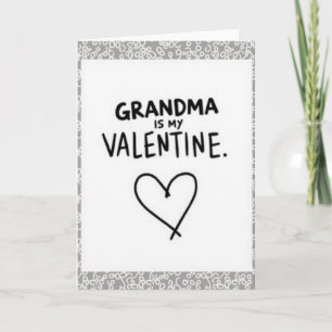 Tarjeta del Día de San Valentín para la Abuela