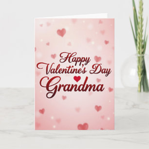 Tarjeta del Día de San Valentín para la abuela con