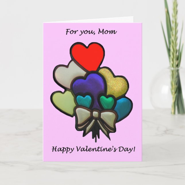 Tarjeta del día de San Valentín para la mamá (Anverso)