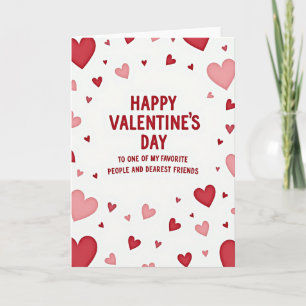 Tarjeta del Día de San Valentín para la mejor amig