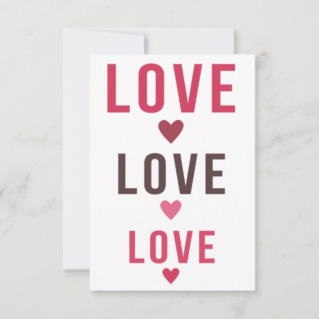 Tarjeta del día de San Valentín para los niños (Anverso)