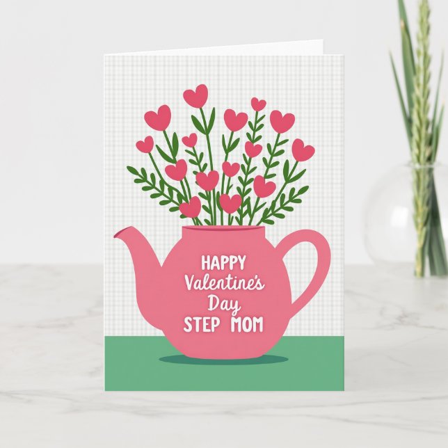 Tarjeta del Día de San Valentín para Madrastra con (Anverso)