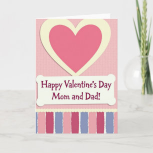 Tarjeta del Día de San Valentín para Mamá y Papá