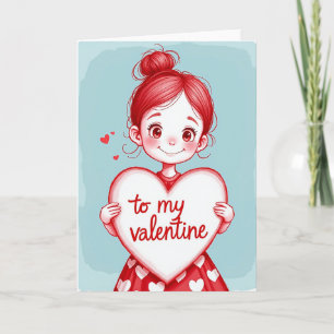 Tarjeta del Día de San Valentín para Mi Cita Linda
