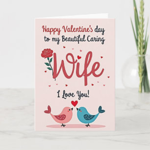 Tarjeta del Día de San Valentín para mi hermosa es