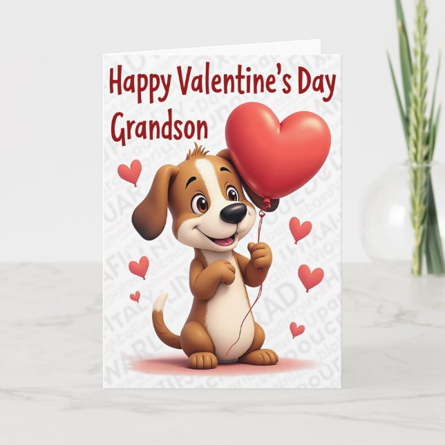 Tarjeta del Día de San Valentín para Nieto Cachorr (Anverso)