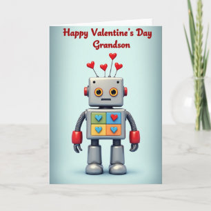 Tarjeta del Día de San Valentín para Nieto Robot