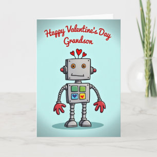 Tarjeta del Día de San Valentín para Nieto Robot A
