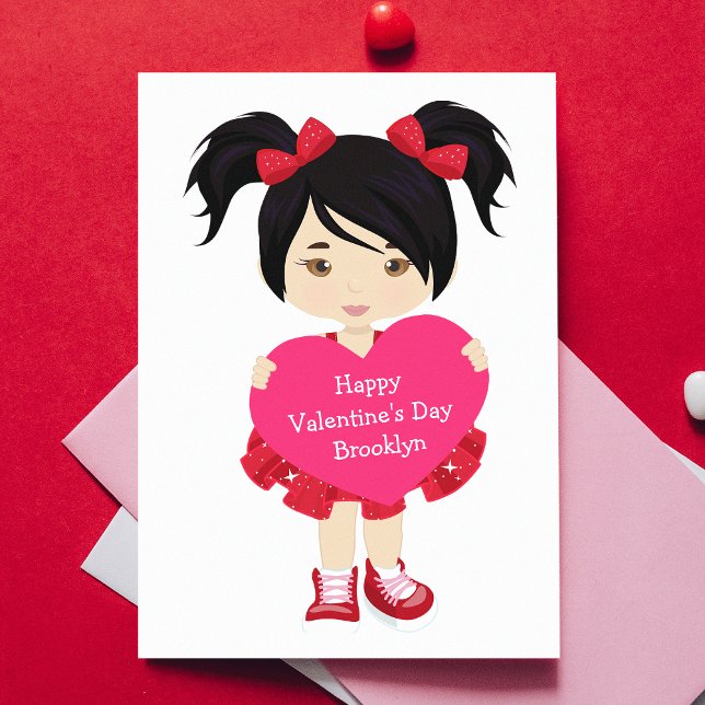 Tarjeta del Día de San Valentín para Niña Asiática (Subido por el creador)