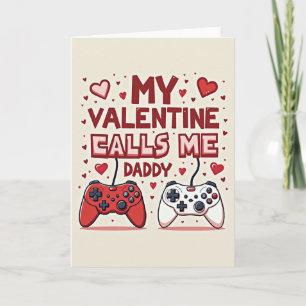 Tarjeta del Día de San Valentín para Papá Jugador