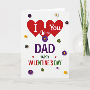 Tarjeta del Día de San Valentín para Papá Te Quier