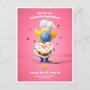Tarjeta del día de San Valentín para Tauro