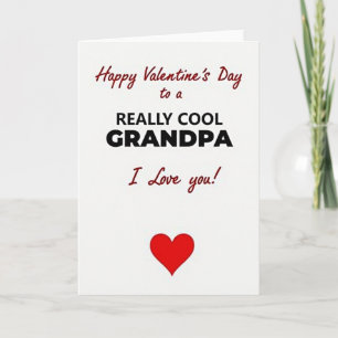 Tarjeta del Día de San Valentín para un Abuelo Gen
